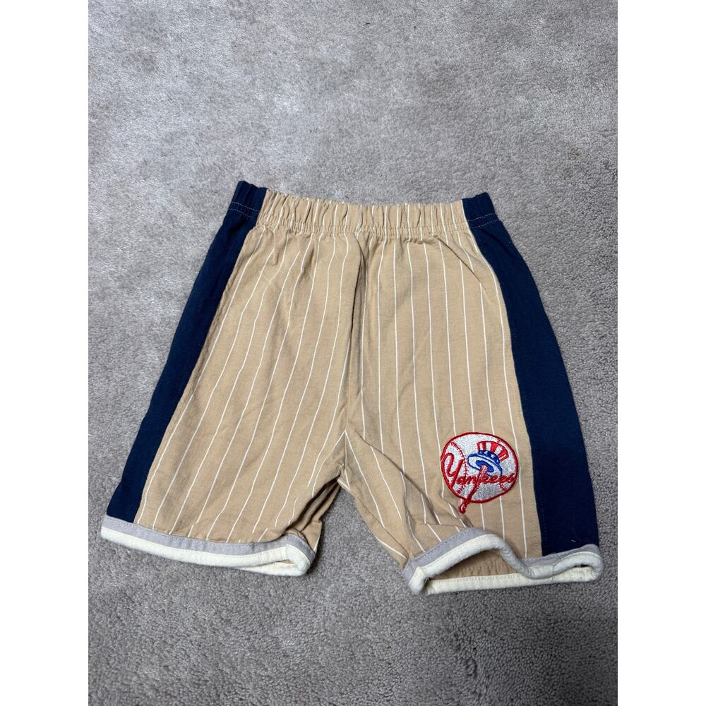Vintage MLB Yankees 4T Two Piece Matching Set Navy Tan - Picture 5 of 10